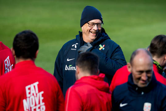 Lars Lagerbäck, head coach of Norway