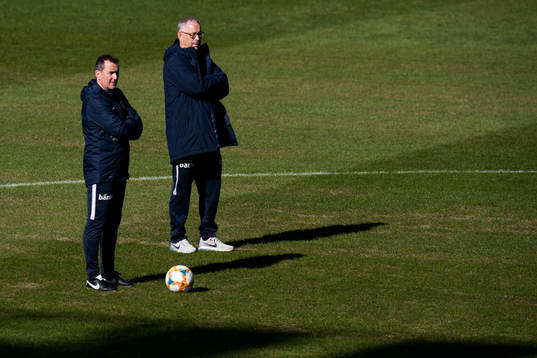 Per Joar Hansen, assistant coach of Norway, and Lars