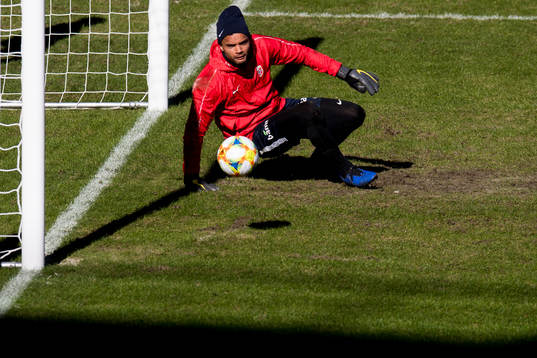 Goalkeeper Sten Grytebust of Norway