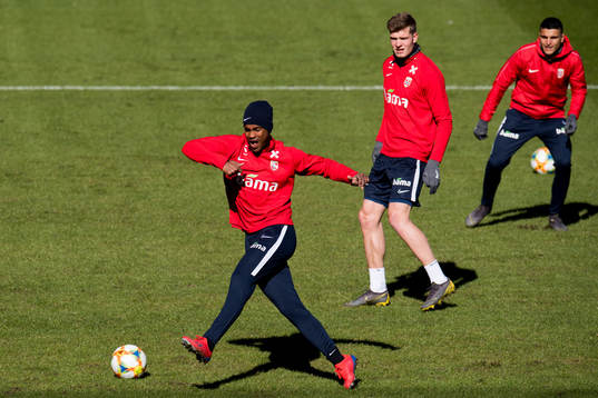 Ola Kamara, Alexander Sørloth  and Mohamed Elyounoussi of
