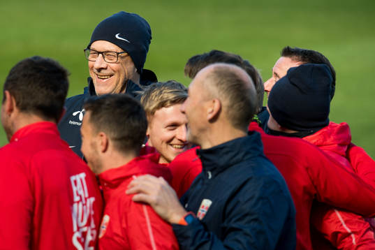 Lars Lagerbäck, head coach of Norway