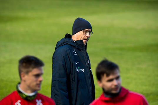 Lars Lagerbäck, head coach of Norway