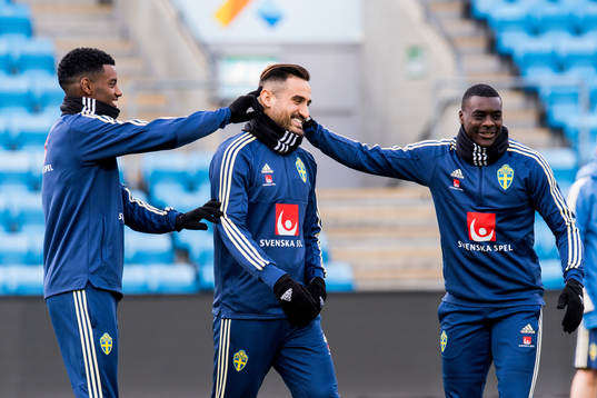 Alexander Isak, Sotirios Papagiannopoulos and Ken Sema of