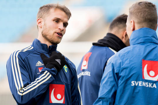 Sebastian Andersson of the Swedish national football team
