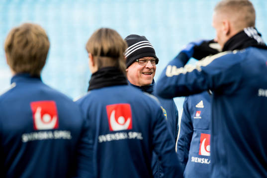Head coach Janne Andersson of the Swedish national football