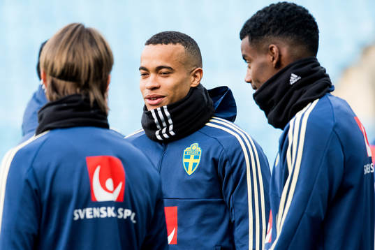Robin Quaison of the Swedish national football team