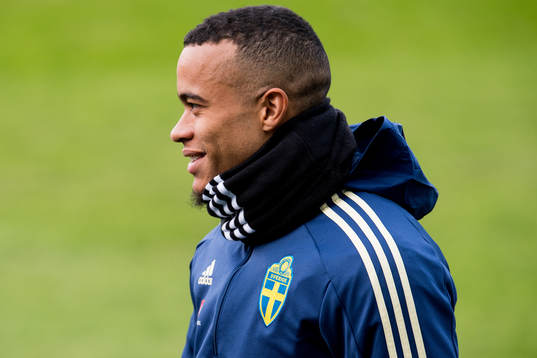 Robin Quaison of the Swedish national football team