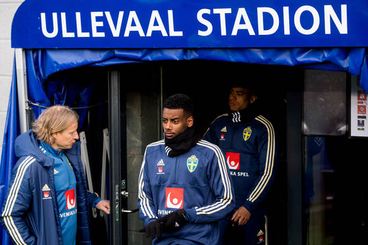 Alexander Isak of the Swedish national football team