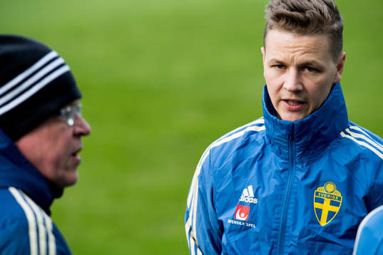 Goalkeeper coach Maths Elfvendal of the Swedish national