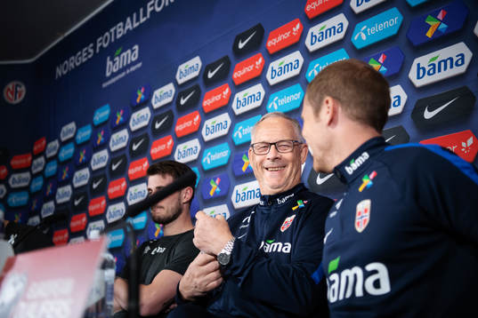 Lars Lagerbäck, head coach of the Norwegian national