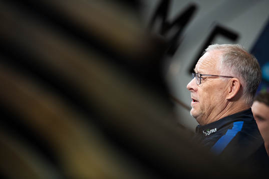 Lars Lagerbäck, head coach of the Norwegian national