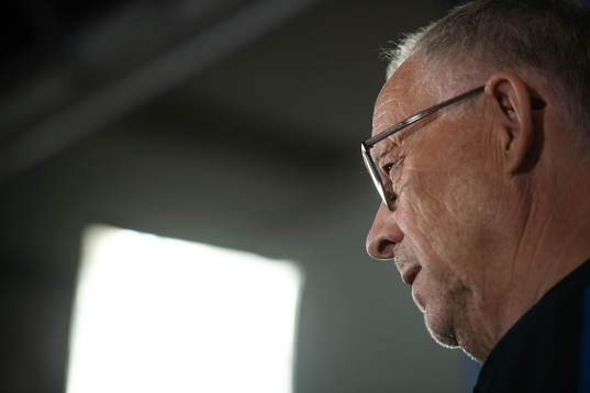 Lars Lagerbäck, head coach of the Norwegian national