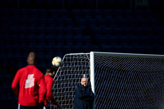 Lars Lagerbäck, head coach of the Norwegian national