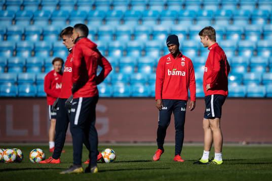 Ola Kamara of the Norwegian national football team