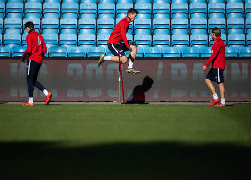 Alexander Sørloth of the Norwegian national football team