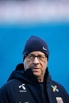 Lars Lagerbäck, head coach of the Norwegian national