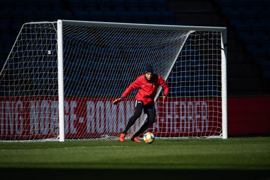 Goalkeeper Rune Almenning Jarstein of the Norwegian