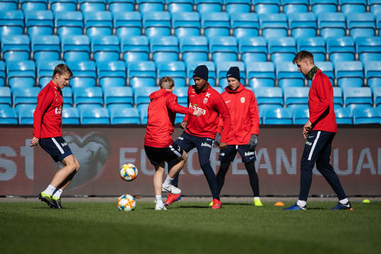 Sigurd Rosted, Ola Kamara, Stefan Johansen and Kristoffer