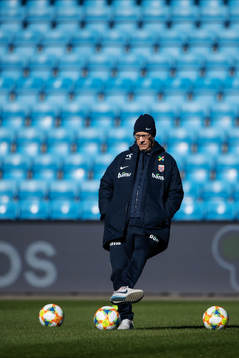 Lars Lagerbäck, head coach of the Norwegian national