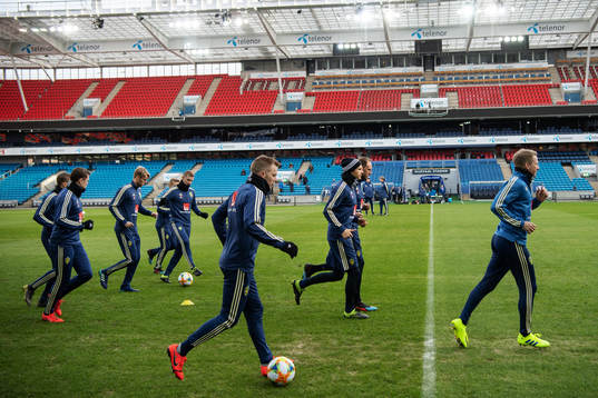 Players of the Swedish national football team, among them