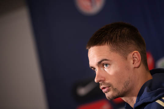 Mikael Lustig of the Swedish national football team