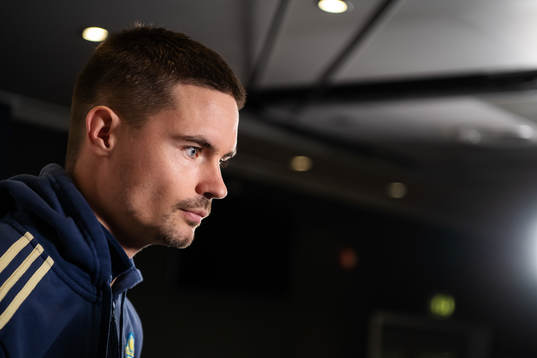 Mikael Lustig of the Swedish national football team