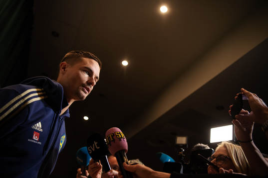 Mikael Lustig of the Swedish national football team