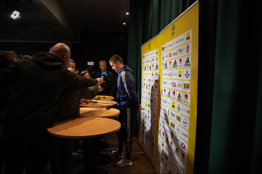 Mikael Lustig of the Swedish national football team