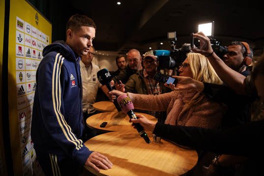 Mikael Lustig of the Swedish national football team