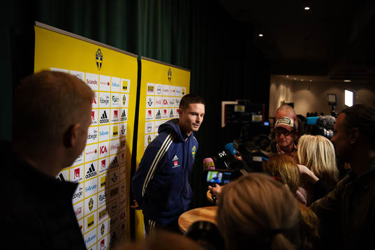 Mikael Lustig of the Swedish national football team