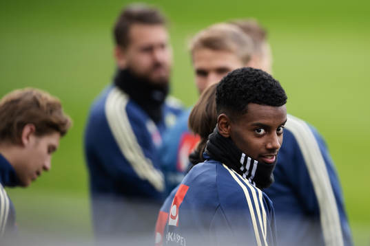 Alexander Isak of the Swedish national football team