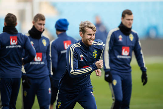 Filip Helander of the Swedish national football team