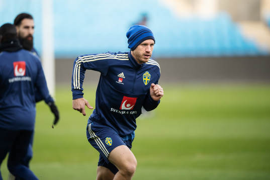 Gustav Svensson of the Swedish national football team