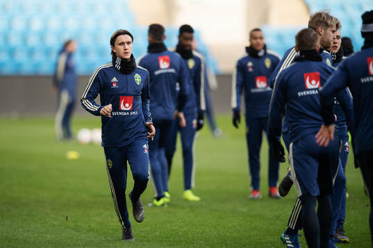Kristoffer Olsson of the Swedish national football team