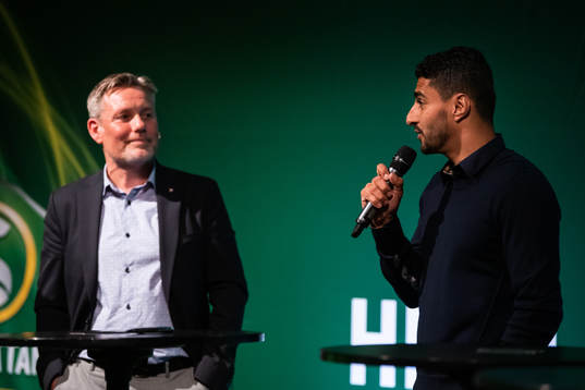 Örgrytes tränare Thomas Askebrand, Ailton Almeida