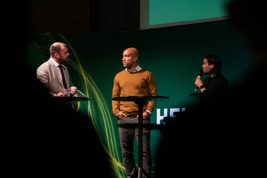 Daniel Kristiansson, konferencier, Brages tränare Kleber