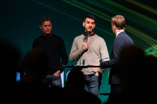 Varbergs målvaktstränare Jonas Gunnarsson, målvakt Matt
