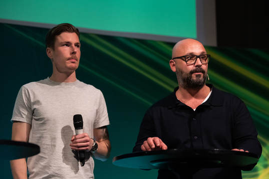 Gais Marcus Bergholtz och tränare Bosko Orovic