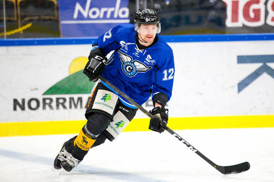 Skellefteås Adam Pettersson i Clemensnäs matchtröja