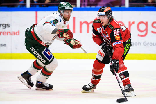 Malmö Redhawks Carl Persson och Frölundas Viktor Ekbom