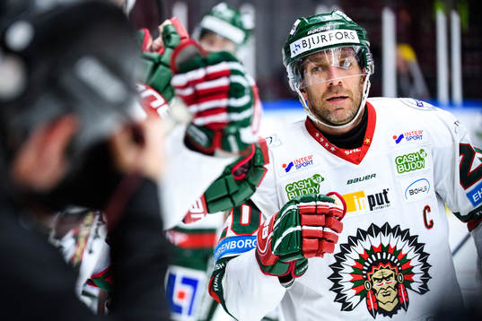 Frölundas Joel Lundqvist jublar