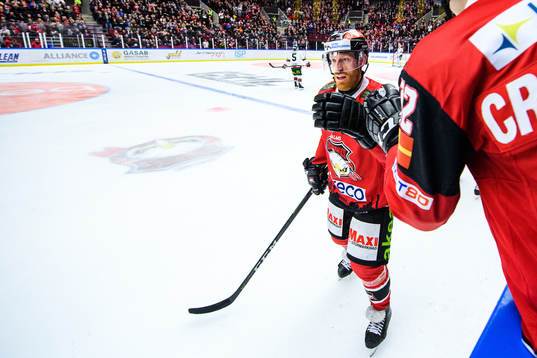 Malmö Redhawks Jens Olsson jublar