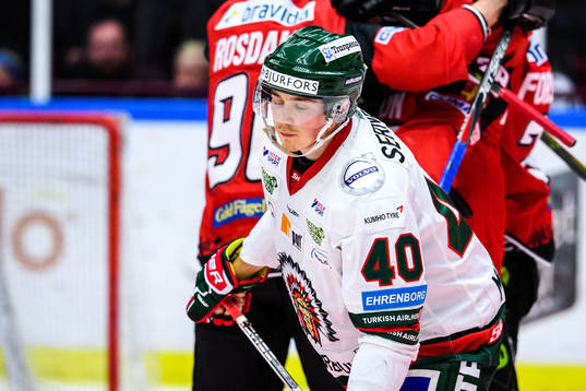 Frölundas Joel Mustonen deppar