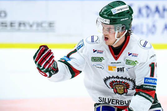 Frölundas Samuel Fagemo reagerar