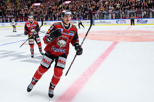 Malmö Redhawks Fredrik Händemark jublar