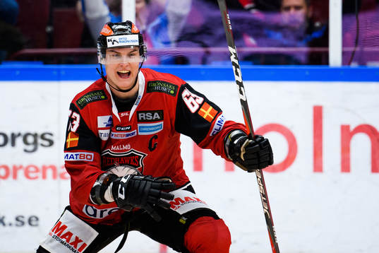 Malmö Redhawks Fredrik Händemark jublar