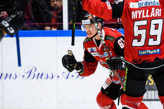 Malmö Redhawks Fredrik Händemark jublar