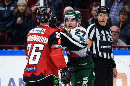 Frölundas Ponthus Westerholm i bråk med Malmö Redhawks