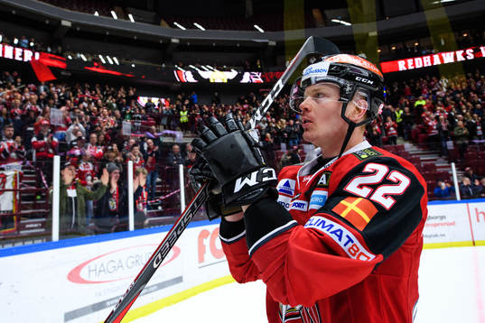 Malmö Redhawks Lars Bryggman  jublar
