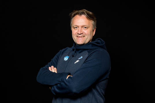 Erling Moe, interim head coach of Molde, poses for a